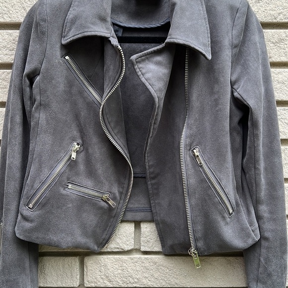 VICI Jacket Faux Suede Cropped Moto Style Sz S - Picture 8 of 11